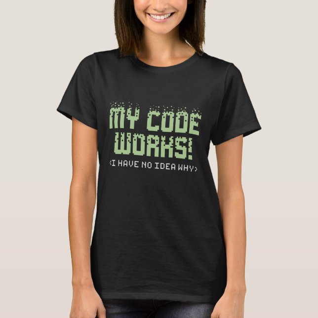 Mina koder fungerar t shirt (Framsida)