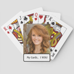 Mina kort. JAG VINNA! Ditt favoritfoto på kort Casinokort