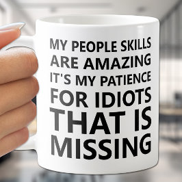 Mina kunskaper är funny kaffemugg