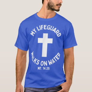 Mina livvakt Walks på Vatten Jesus Kristus Christi T Shirt