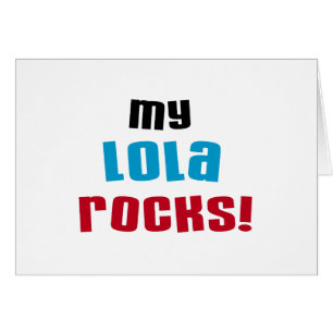 Mina Lola Sten T-shirts och presenter Hälsningskort