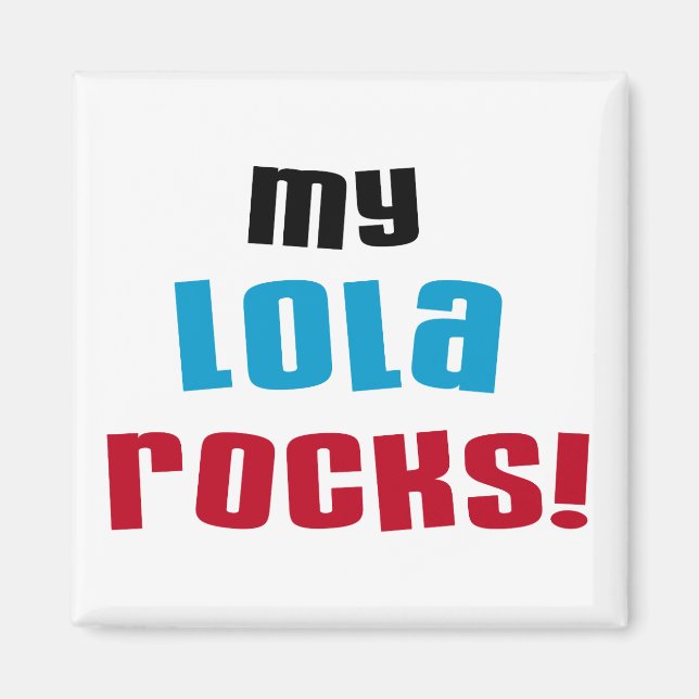 Mina Lola Sten T-shirts och presenter Magnet (Framsidan)