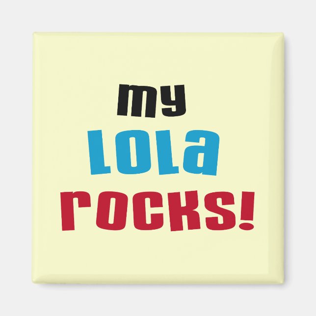 Mina Lola Sten T-shirts och presenter Magnet (Framsidan)