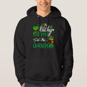 Mina Lucky Charms kallar mig Grandma St patricks d Hoodie