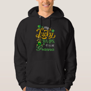 Mina Lucky Charms kallar mig Granna Lycklig St Pat Hoodie