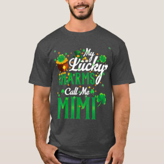 Mina Lucky Charms kallar mig Mimi St patricks day T Shirt