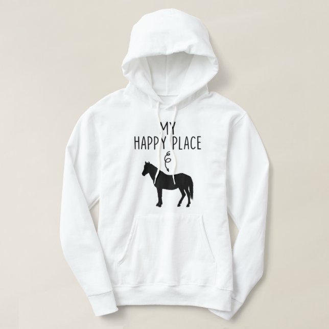 Mina Lycklig Ställe-häftgåvor  Hoodie (Design framsida)