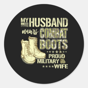 Mina Make Wears Combat Boots Proud Miliud Runt Klistermärke