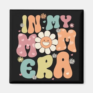 Mina Mamma Era Retro Groovy Mamma Women Mors dag Magnet