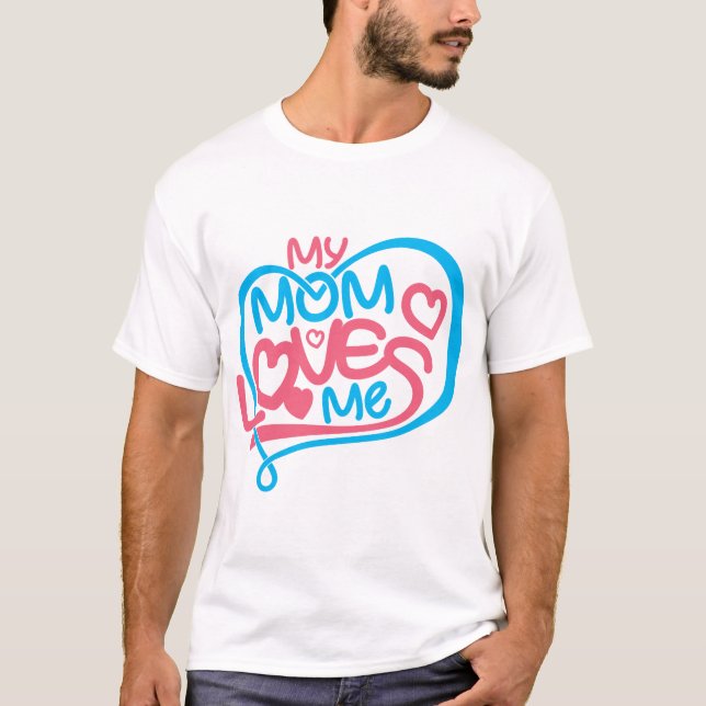Mina Mamma-Kärlek-mig-citattecken, hemdekortecken  T Shirt (Framsida)
