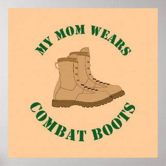Mina Mamma Wears Combat Boots - Poster