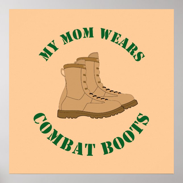 Mina Mamma Wears Combat Boots - Poster (Framsidan)