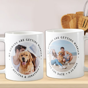 Mina människor är Gifta sig Förlovning Hund Photo Kaffemugg