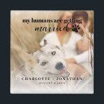 Mina människor Gifta sig Hund Spara datum Magnet<br><div class="desc">Mina människor är Gifta sig Hund Spara datum magneter</div>