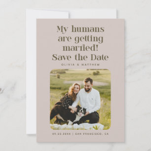 Mina människor gifter sig Blush Taupe Foto Spara Datumet