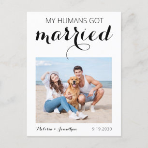 Mina människors Har Giried Hund Elopement Meddelande Vykort