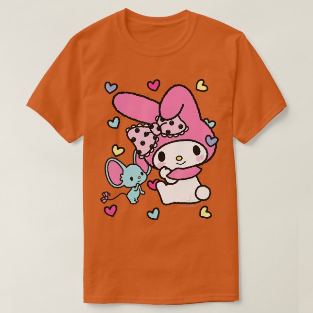 Mina Melody och Friend Sweet Hearts T Shirt (Design framsida)