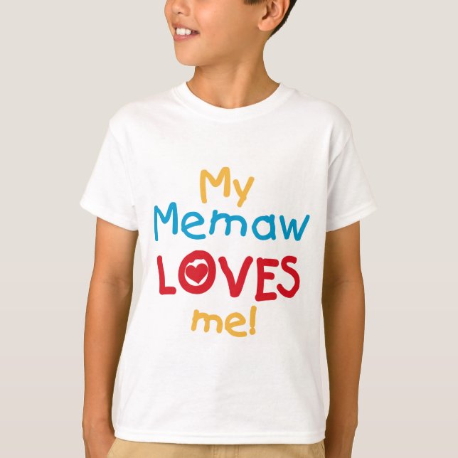 Mina Memaw Kärlek Me T-shirts och presenter (Framsida)