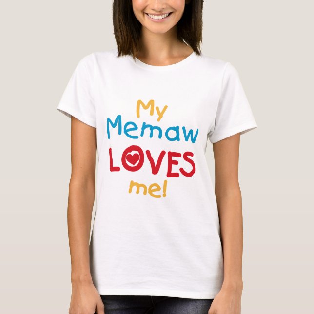 Mina Memaw Kärlek Me T-shirts och presenter (Framsida)