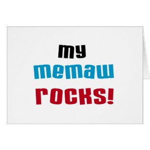 Mina Memaw Sten T-shirts och presenter Hälsningskort