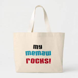Mina Memaw Sten T-shirts och presenter Jumbo Tygkasse