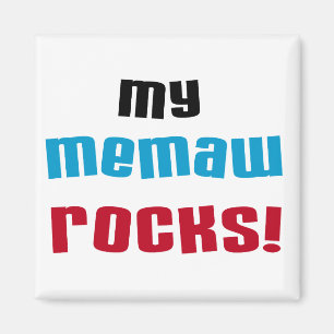 Mina Memaw Sten T-shirts och presenter Magnet