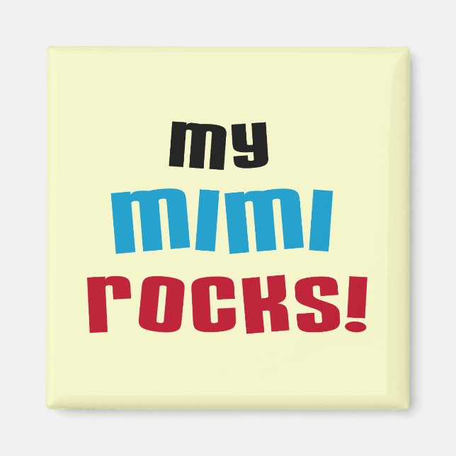 Mina Mimi Sten T-shirts och presenter Magnet (Framsidan)