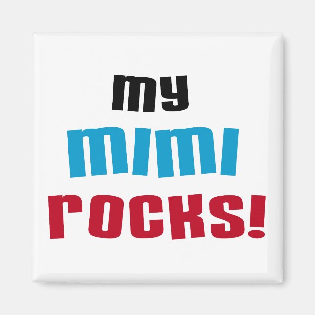 Mina Mimi Sten T-shirts och presenter Magnet (Framsidan)