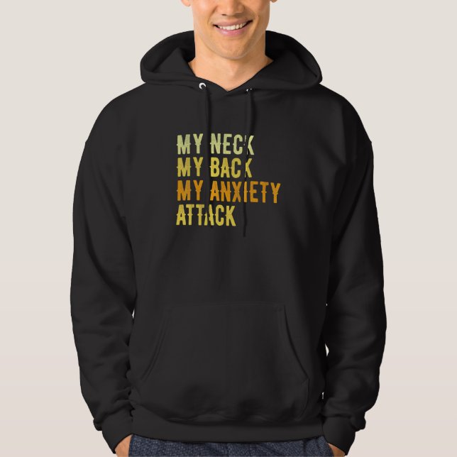 Mina Nacke mitt bak - min ångest.. Hoodie (Framsida)