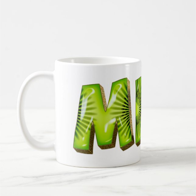 Mina Name Kiwi Style Tasse Teetasse Kaffeetasse Kaffemugg (Vänster)