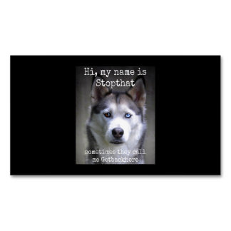 Mina Namn är en stopisk Hyper Siberian Magnetiska Visitkort