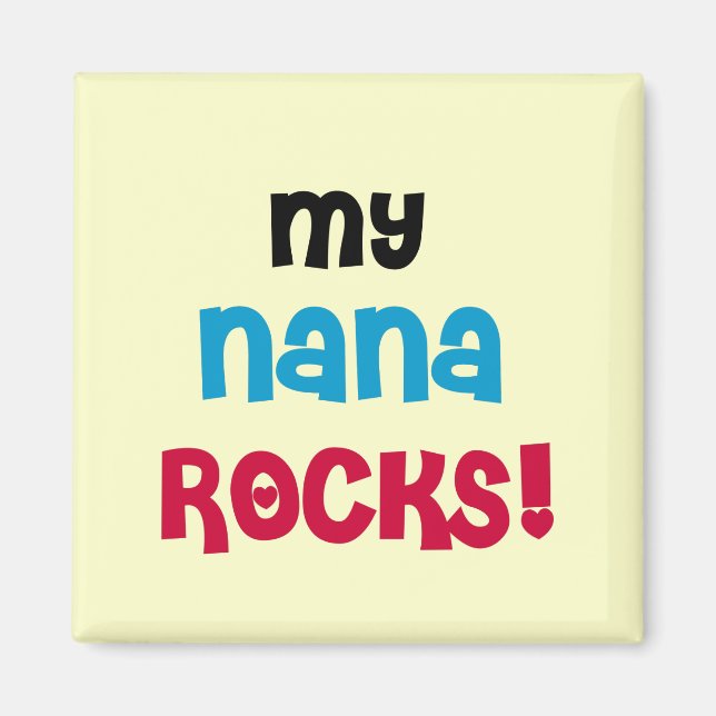 Mina Nana Sten T-shirts och gåvor Magnet (Framsidan)