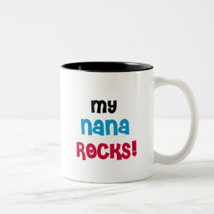 Mina Nana Sten T-shirts och gåvor Två-Tonad Mugg