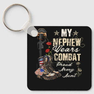 Mina Nephew Wears Combat Boots Proud Army Moster V Nyckelring