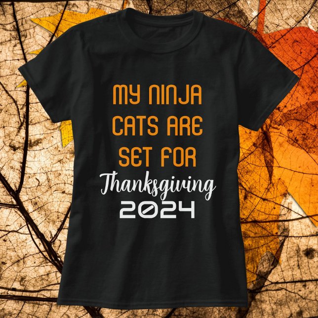 Mina ninjokatter är redo för Thanksgiving-personal T Shirt (Skapare uppladdad)