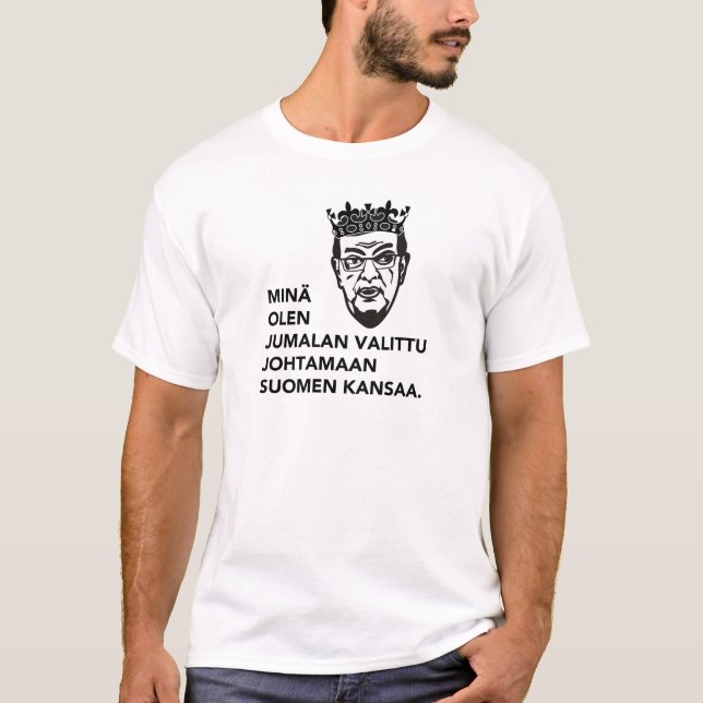 Minä olen johtamaan tätä kansaa. för den Jumalan T Shirt (Framsida)