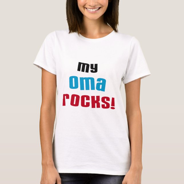 Mina Oma Sten T-shirts och presenter (Framsida)