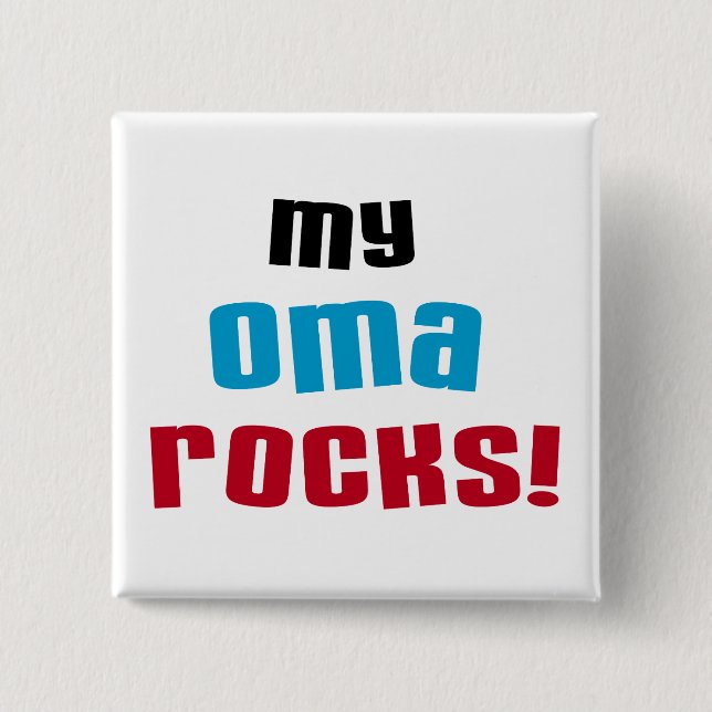Mina Oma Sten T-shirts och presenter Knapp (Framsida)