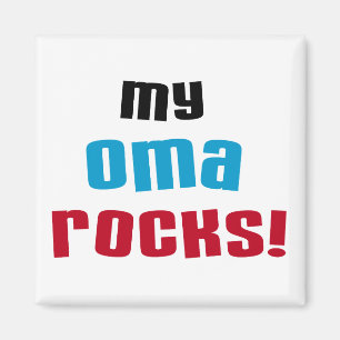 Mina Oma Sten T-shirts och presenter Magnet