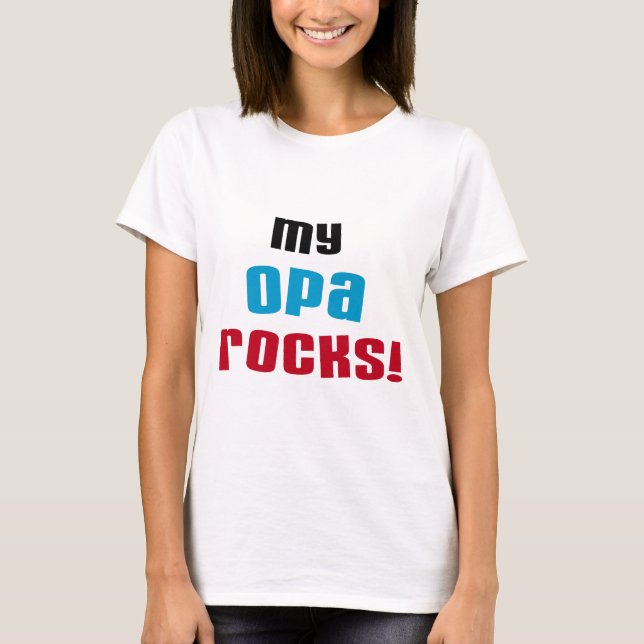 Mina Opa Sten T-shirts och presenter (Framsida)