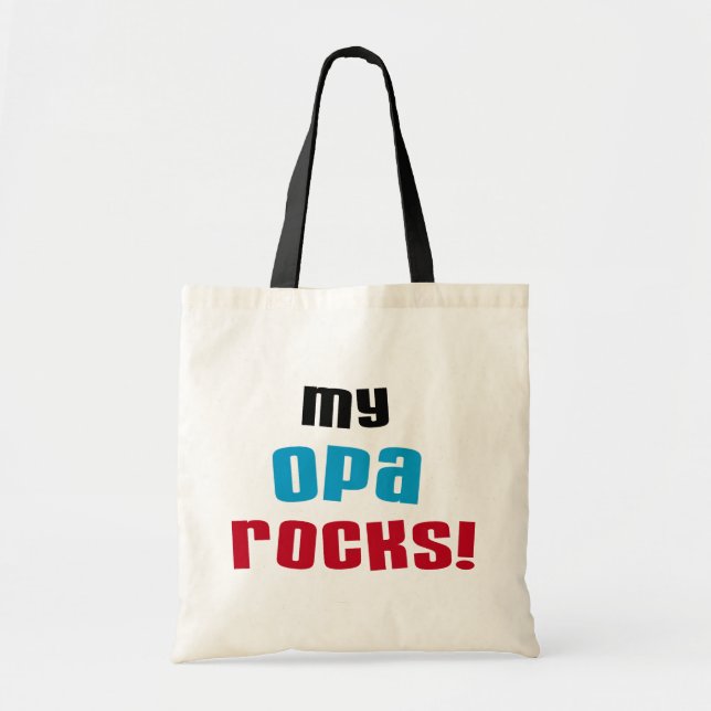 Mina Opa Sten T-shirts och presenter Tygkasse (Framsidan)