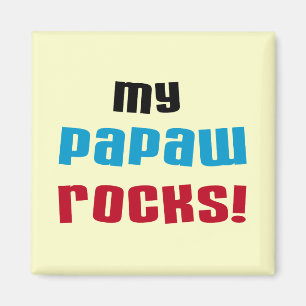 Mina Papaw Sten T-shirts och presenter Magnet