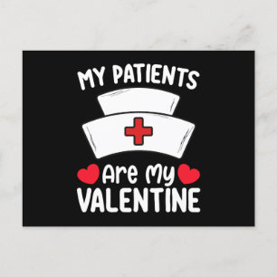 Mina patienter är min Alla hjärtans dag Nurse Kärl Vykort