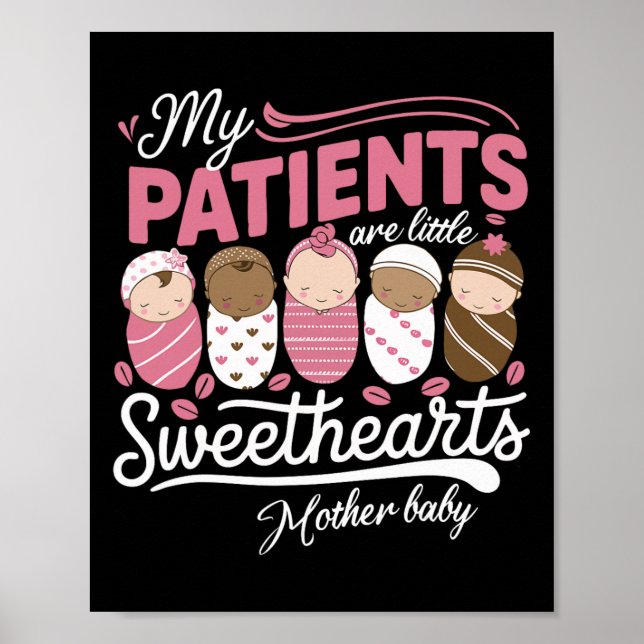Mina patienter är små älsklingar mamma av Rn Va Poster (Framsidan)