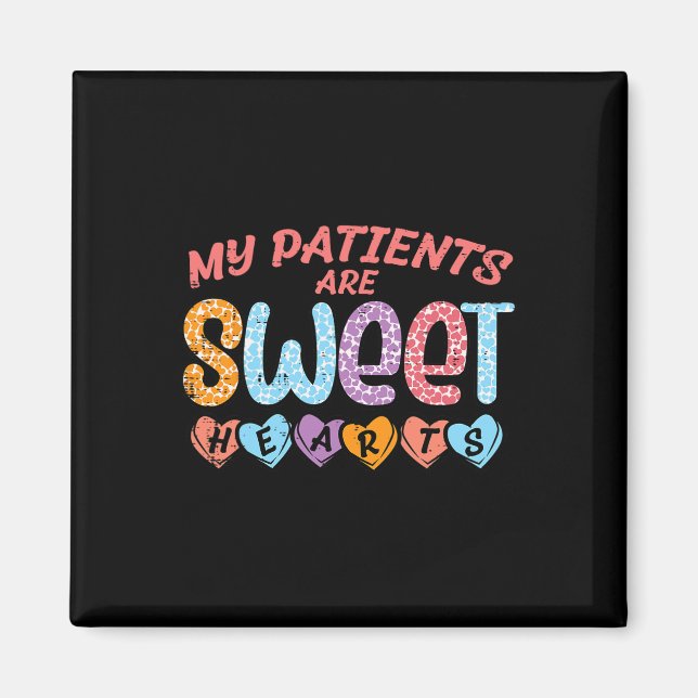 Mina patienter Sweet Hearts Alla hjärtans dag Nurs Magnet (Framsidan)