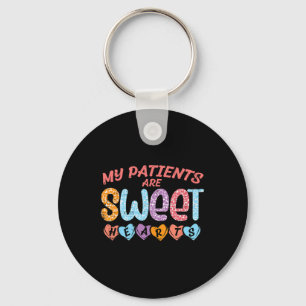 Mina patienter Sweet Hearts Alla hjärtans dag Nurs Nyckelring