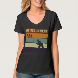 Mina Pension Plan Ice Hockey Players Golf T Shirt