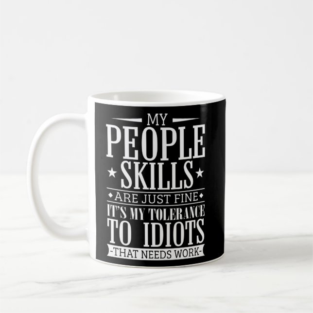 Mina personkunskaper är bara Bra. Kaffemugg (Vänster)