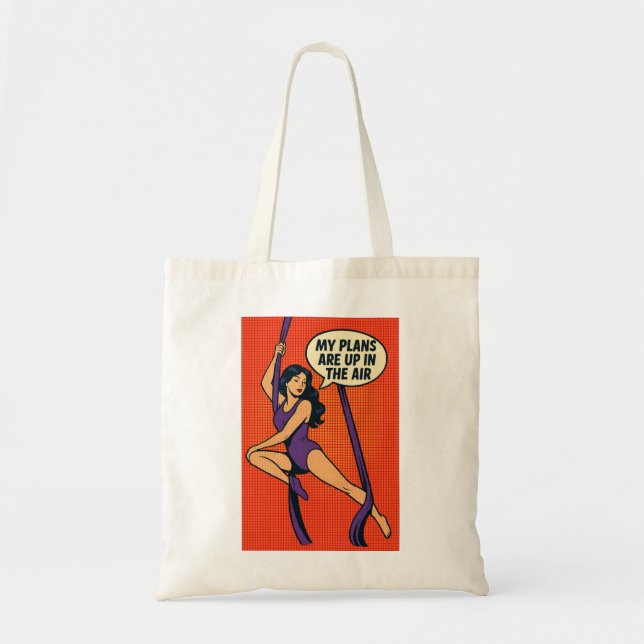 Mina planer är uppe i Luft-bag för konstnärer Tygkasse (Framsidan)