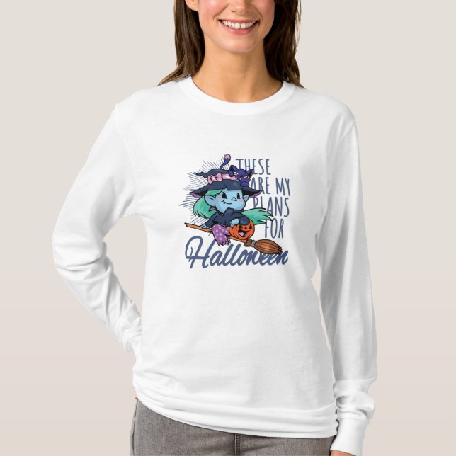 Mina planer för Halloween T Shirt (Framsida)